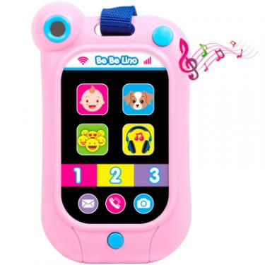 Развивающая игрушка BeBeLino Смартфон рожевий Фото 1