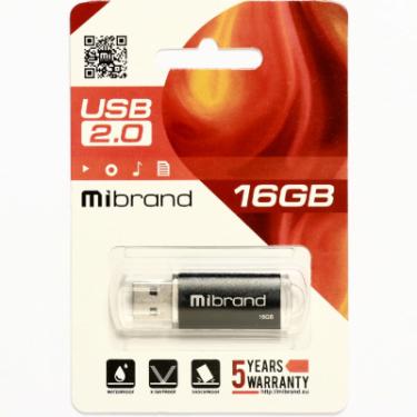 USB флеш накопитель Mibrand 16GB Cougar Black USB 2.0 Фото 1