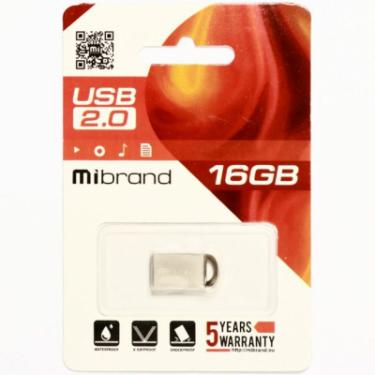 USB флеш накопитель Mibrand 16GB lynx Silver USB 2.0 Фото 1