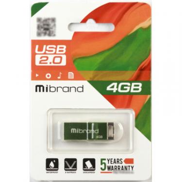 USB флеш накопитель Mibrand 4GB Сhameleon Light Green USB 2.0 Фото 1