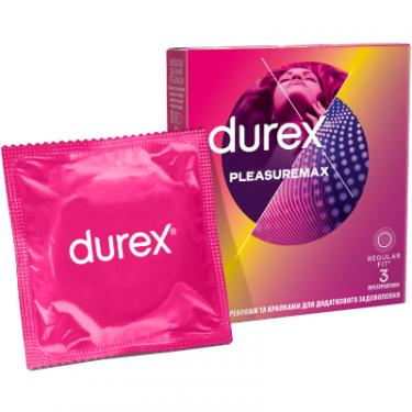 Презервативы Durex Pleasuremax з силіконовою змазкою з ребрами та кра Фото