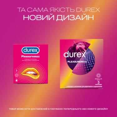 Презервативы Durex Pleasuremax з силіконовою змазкою з ребрами та кра Фото 3
