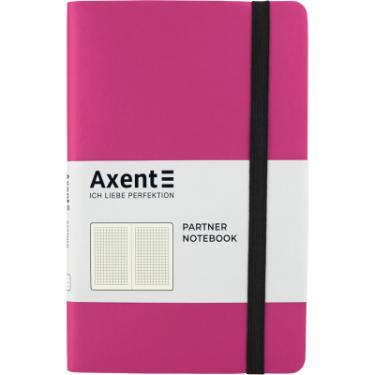 Блокнот Axent Partner Soft, 125х195, 96л, клет, розовый Фото