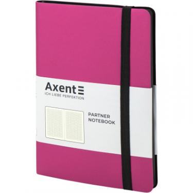 Блокнот Axent Partner Soft, 125х195, 96л, клет, розовый Фото 1
