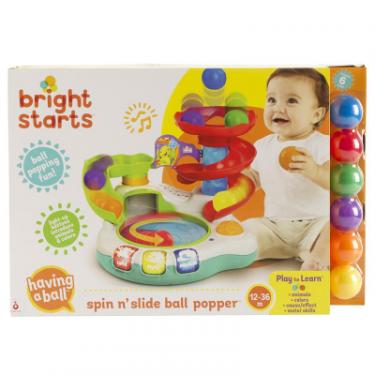 Развивающая игрушка Bright Starts Spin Slide Ball Popper Фото 4