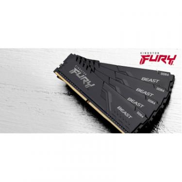 Модуль памяти для компьютера Kingston Fury (ex.HyperX) DDR4 16GB 3200 MHz Fury Beast Black Фото 6