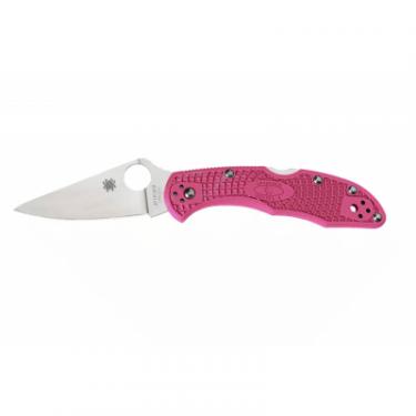 Нож Spyderco Delica 4 Flat Ground Pink Фото
