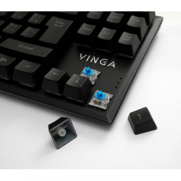Клавиатура Vinga KBGM-110 87 key LED Blue Switch USB Black Фото 6
