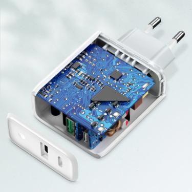 Зарядное устройство Ugreen CD170 36W USB + Type-C Charger (White) Фото 1