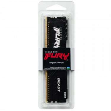 Модуль памяти для компьютера Kingston Fury (ex.HyperX) DDR4 16GB 2666 MHz FURY Beast Black Фото 3