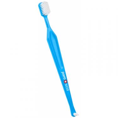 Зубная щетка Paro Swiss M39 средней жесткости голубая Фото