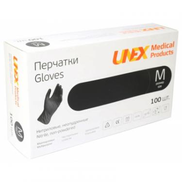 Медицинские перчатки Unex Medical нитриловые неопудренные размер M 100 шт. - 50 пар Фото