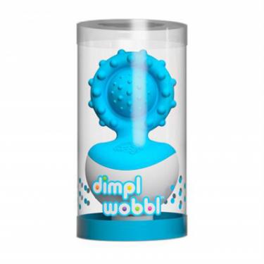 Погремушка Fat Brain Toys прорезыватель-неваляшка dimpl wobl голубой Фото 1