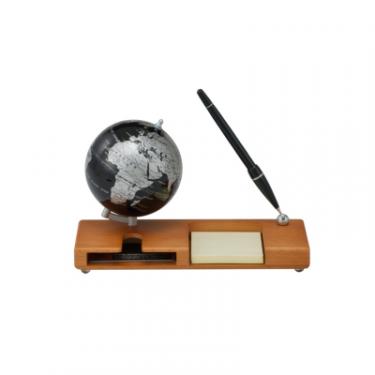 Глобус Bestar Black Silver з ручкою і візитниці, темна вишня Фото