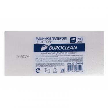 Бумажные полотенца Buroclean V-сложение белые 230х210 мм 2 слоя 200 шт. Фото 1