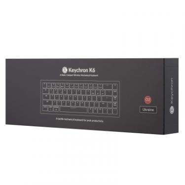 Клавиатура Keychron K6 68 Key Aluminum Frame Hot-Swap RGB Red Фото 11