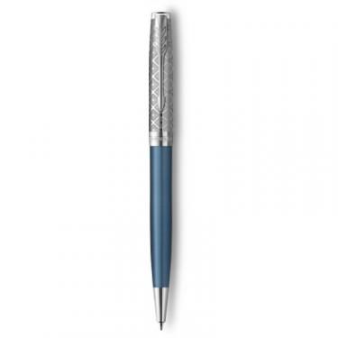 Ручка шариковая Parker SONNET 17 Metal Blue Lacquer CT BP Фото