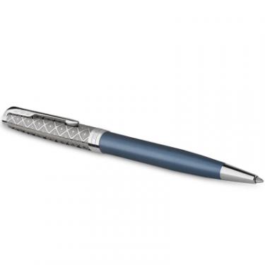 Ручка шариковая Parker SONNET 17 Metal Blue Lacquer CT BP Фото 1