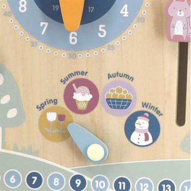 Развивающая игрушка Viga Toys дерев'яний календар PolarB з годинником, англійськ Фото 2