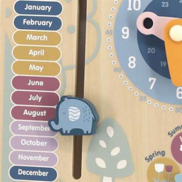 Развивающая игрушка Viga Toys дерев'яний календар PolarB з годинником, англійськ Фото 4