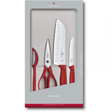 Набор ножей Victorinox SwissClassic Kitchen Set 4 шт Red Фото
