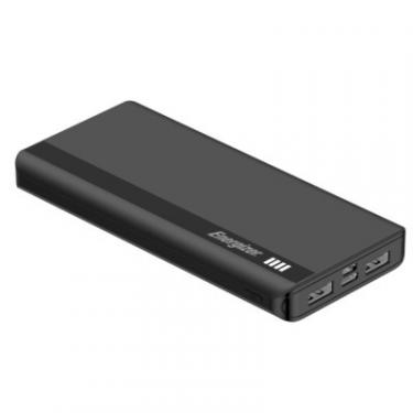 Батарея универсальная Energizer 10000 mAh, Li-pol, Type-C*1, USB-A*2, black Фото 1