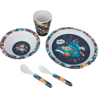 Набор детской посуды Kite Space з бамбука 5 предметів Фото