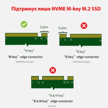 Контроллер Dynamode M.2 SSD NVMe M-Key to PCI-E 3.0 x4/ x8/ x16, full Фото 3