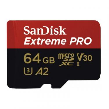 Карта памяти SanDisk 64GB microSDXC class 10 UHS-I U3 Extreme Pro V30 Фото