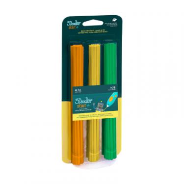 Стержень для 3D-ручки 3Doodler набір Мікс (75 шт помаранчевий, жовтий, зелений) Фото