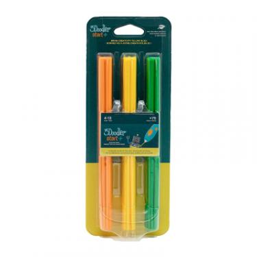 Стержень для 3D-ручки 3Doodler набір Мікс (75 шт помаранчевий, жовтий, зелений) Фото 1
