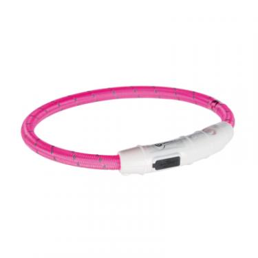 Ошейник для животных Trixie світиться з USB XS-S 35 см/7 мм рожевий Фото