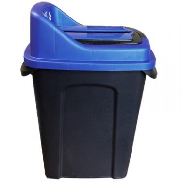 Контейнер для мусора Planet Household Re-Сycler для сортування (папір) чорний із синім 5 Фото 2