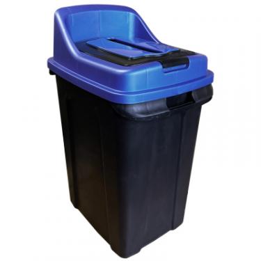 Контейнер для мусора Planet Household Re-Сycler для сортування (папір) чорний із синім 5 Фото 4