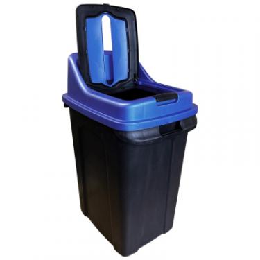 Контейнер для мусора Planet Household Re-Сycler для сортування (папір) чорний із синім 5 Фото 5