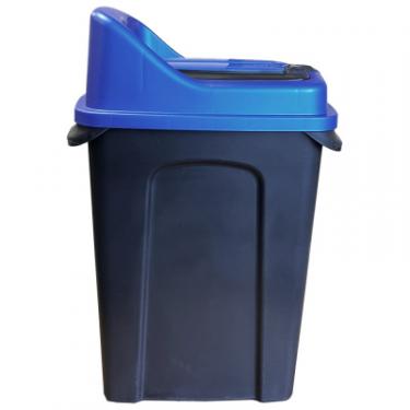 Контейнер для мусора Planet Household Re-Сycler для сортування (папір) чорний із синім 5 Фото 6