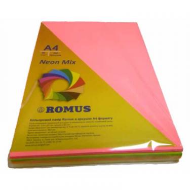 Бумага Romus A4 80 г/м2 200sh, 4colors, Mix Neon Фото