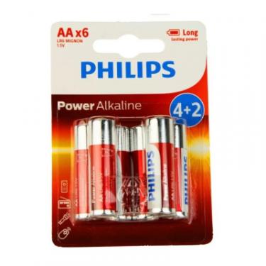 Батарейка Philips AA Power Alkaline 1.5V LR6 * 6 Фото