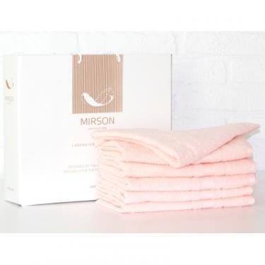 Полотенце MirSon набір банних 5080 Elite SoftNess Peach 50х90 6 шт Фото