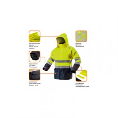Куртка рабочая Neo Tools підвищеної видимості, Oxford 300 D, жовта, р. ML Фото 1
