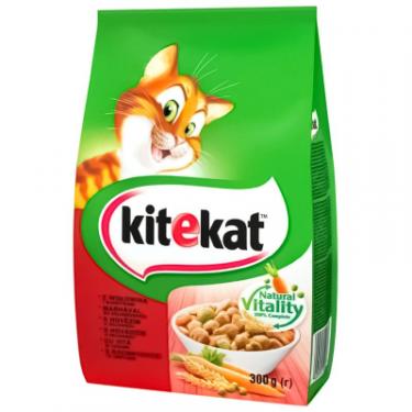 Сухой корм для кошек Kitekat Яловичина з овочами 300 г Фото