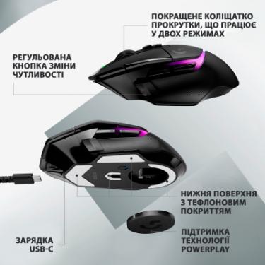 Мышка Logitech G502 X Plus Wireless Black Фото 6