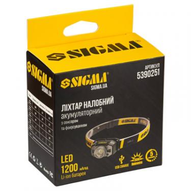 Фонарь Sigma LED 300Лм 1200мАч с сенсором и фокусировкой Фото 11