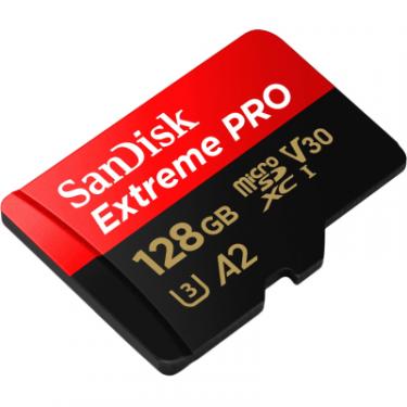 Карта памяти SanDisk 128 GB microSDXC UHS-I U3 Extreme Pro+SD Adapter Фото 2