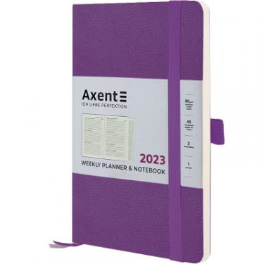 Еженедельник Axent 2023 Partner Soft Skin 125x195 мм фіолетовий Фото