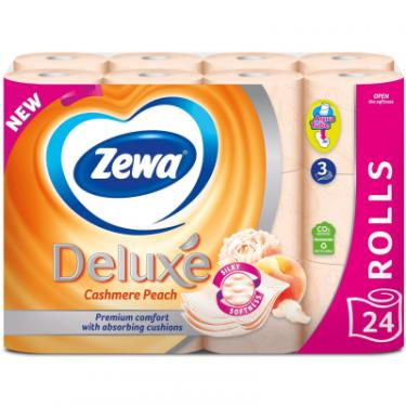 Туалетная бумага Zewa Deluxe Персик 3 шари 24 рулони Фото