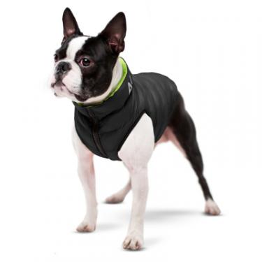 Курточка для животных Airy Vest двостороння М 40 салатово-чорна Фото 2