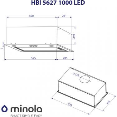 Вытяжка кухонная Minola HBI 5627 IV 1000 LED Фото 9