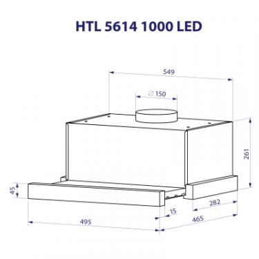 Вытяжка кухонная Minola HTL 5614 I 1000 LED Фото 11