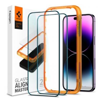 Стекло защитное Spigen Apple Iphone 14 Pro Max Glas tR Align Master FC (2 Фото